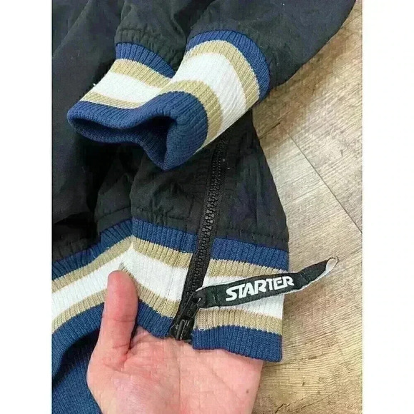 Vintage Starter Notre Dame Fighting Irish Windbreaker Jacket Embroidered XL - Picture 6 of 16